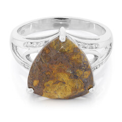 Anello in argento con Quarzo Dinosauro