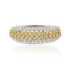 Anello in oro con Diamante Giallo SI1 (CIRARI)