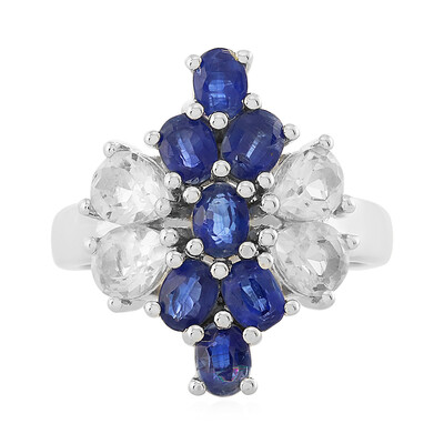 Anello in argento con Topazio Bianco
