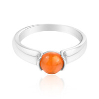 Anello in argento con Opale Arancione d'Etiopia