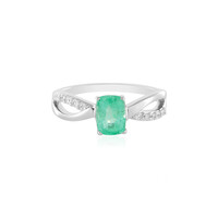 Anello in argento con Smeraldo Russo