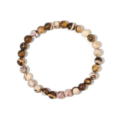 Bracciale con Diaspro Zebrato Rosso