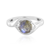 Anello in argento con Labradorite