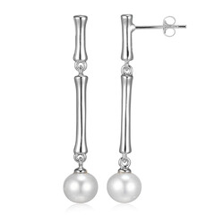 Orecchini in argento con Perla di Acqua Dolce