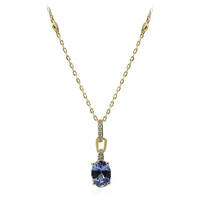 Collana in oro con Tanzanite (non riscaldata) (CIRARI)