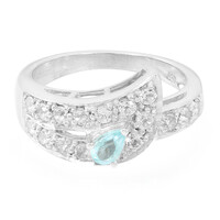 Anello in argento con Apatite Blu
