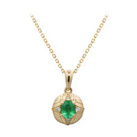 Collana in oro con Smeraldo Zambia AAA (CIRARI)