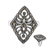 Anello in argento con Marcassite