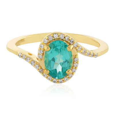 Anello in argento con Apatite Blu