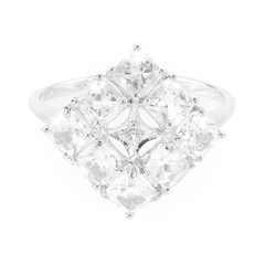 Anello in argento con Goshenite