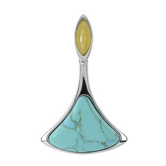 Ciondolo in argento con Turchese