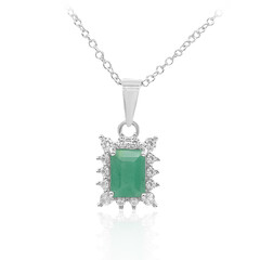 Collana in argento con Smeraldo Brasiliano