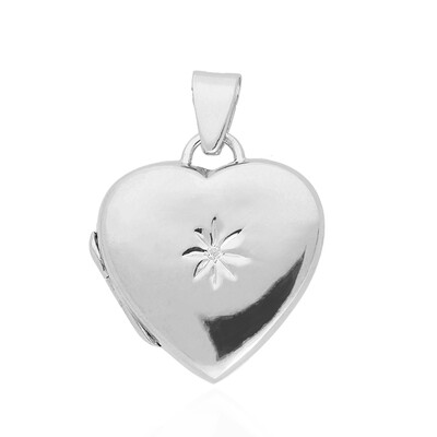 Ciondolo in argento con Diamante PK (H)