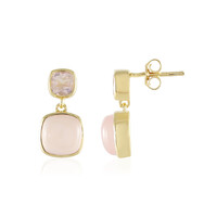 Orecchini in argento con Calcedonio Rosa