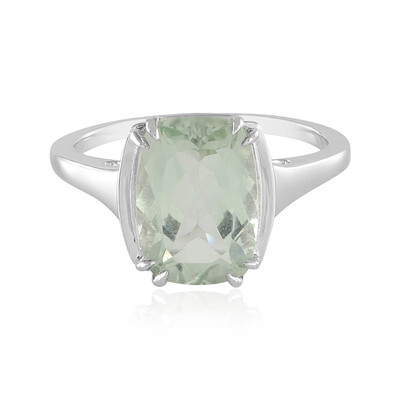 Anello in argento con Ametista Verde