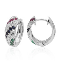 Orecchini in argento con Smeraldo Zambia