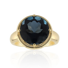 Anello in oro con Topazio Blu Londra