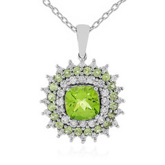 Collana in argento con Peridoto