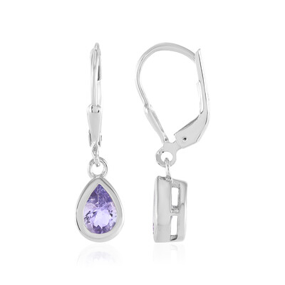 Orecchini in argento con Tanzanite (non riscaldata)