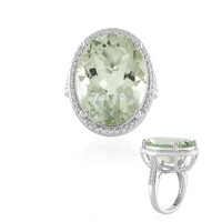 Anello in argento con Ametista Verde