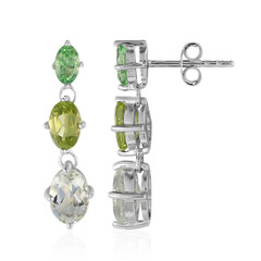 Orecchini in argento con Ametista Verde