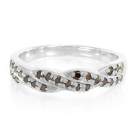 Anello placcato in platino con Diamante Fancy