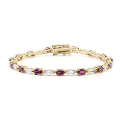 Bracciale in argento con Rodolite