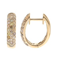 Orecchini in oro con Diamante Fancy SI2 (CIRARI)