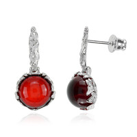 Orecchini in argento con Ambra Rossa Colombiana