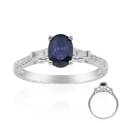 Anello in oro con Zaffiro Ceylon Blu (CIRARI)