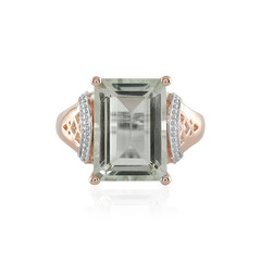 Anello in argento con Ametista Verde