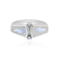 Anello in argento con Pietra di Luna Blu (KM by Juwelo)