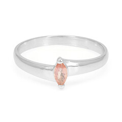 Anello in argento con Zaffiro Padparadscha
