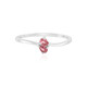 Anello in argento con Tormalina Rosa Brasiliana