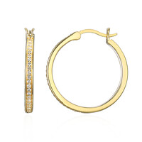 Orecchini in argento con Topazio Bianco
