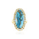 Anello in argento con Turchese Ramato Blu Mohave (Faszination Türkis)