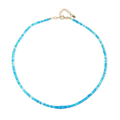 Collana in argento con Opale Blu Neon