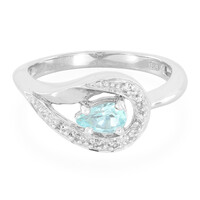 Anello in argento con Apatite Blu