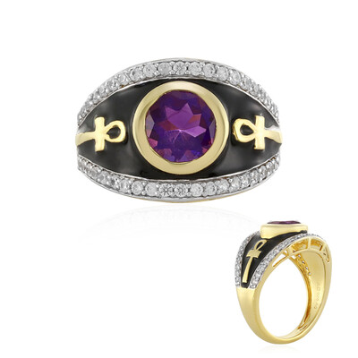 Anello in argento con Ametista