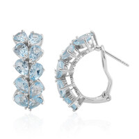 Orecchini in argento con Topazio Blu Cielo