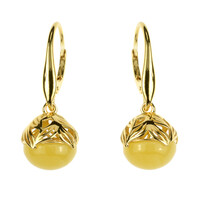 Orecchini in argento con Ambra Baltica