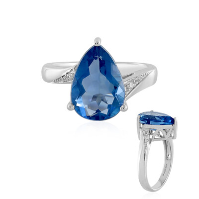 Anello in argento con Fluorite Cangiante