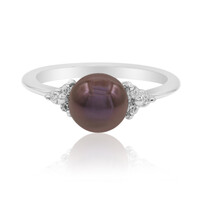 Anello in argento con Perla di Acqua Dolce (TPC)