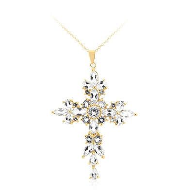 Collana in argento con Topazio Bianco