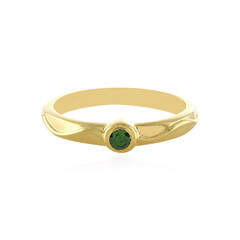 Anello in argento con Diamante Verde I3