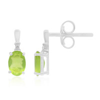 Orecchini in argento con Opale Verde Brasiliano