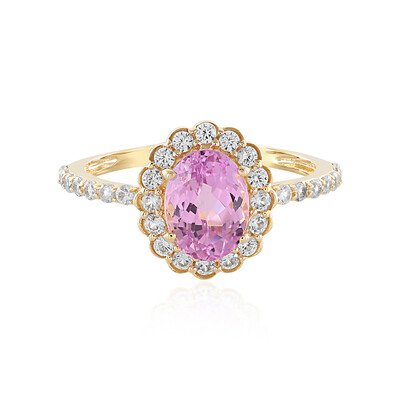 Anello in oro con Kunzite