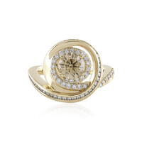 Anello in oro con Diamante Champagne I2 (de Melo)