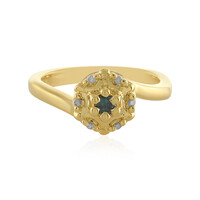 Anello in argento con Diamante Blu I3