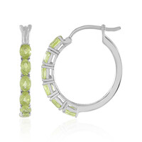 Orecchini in argento con Peridoto